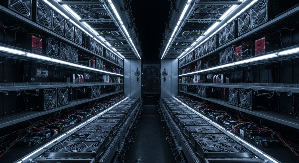 computadores minerando bitcoin