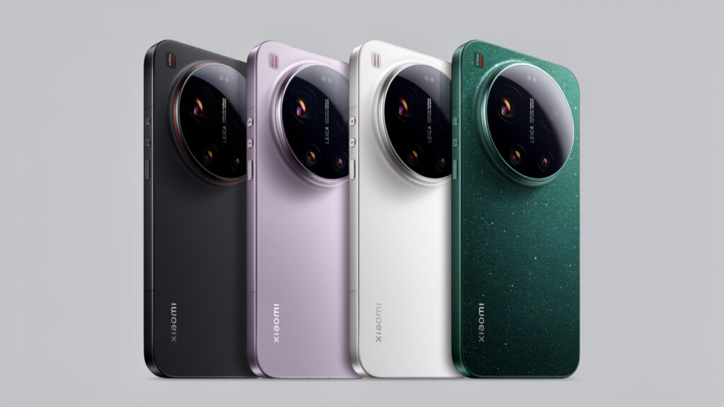 cores do Xiaomi 17 Ultra: preto, roxo, branco e verde