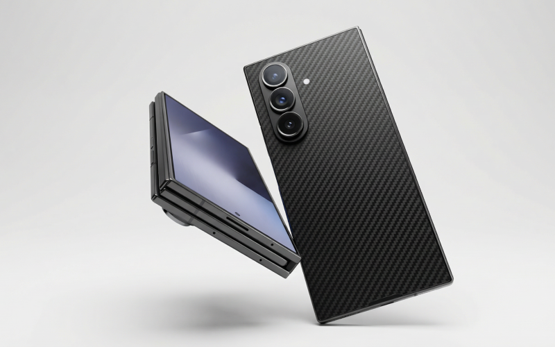 Galaxy Z TriFold, o novo smartphone Samsung com design dobrável de três partes.